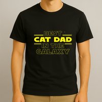 Cat Lover Gifts Best Cat Dad In The Galaxy Best Cat Dad Ever T-Shirt