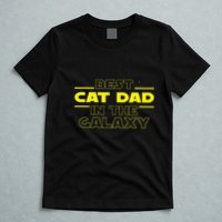 Cat Lover Gifts Best Cat Dad In The Galaxy Best Cat Dad Ever T-Shirt