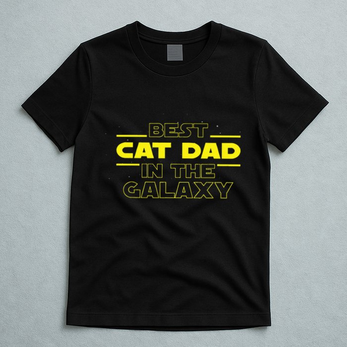 Cat Lover Gifts Best Cat Dad In The Galaxy Best Cat Dad Ever T-Shirt