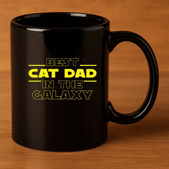Cat Lover Gifts Best Cat Dad In The Galaxy Best Cat Dad Ever 11oz C Handle Ceramic Mug