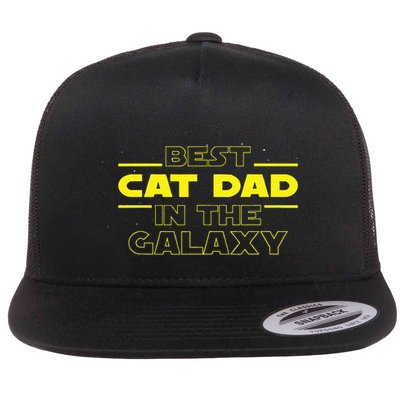 Cat Lover Gifts Best Cat Dad In The Galaxy Best Cat Dad Ever Flatbill Hat