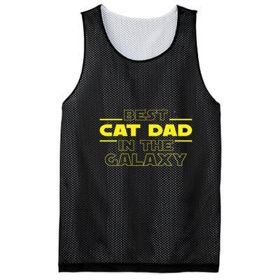 Cat Lover Gifts Best Cat Dad In The Galaxy Best Cat Dad Ever Mesh Reversible Basketball Jersey Tank