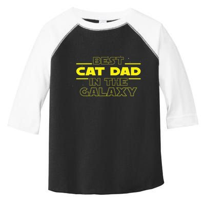Cat Lover Gifts Best Cat Dad In The Galaxy Best Cat Dad Ever Toddler Fine Jersey T-Shirt
