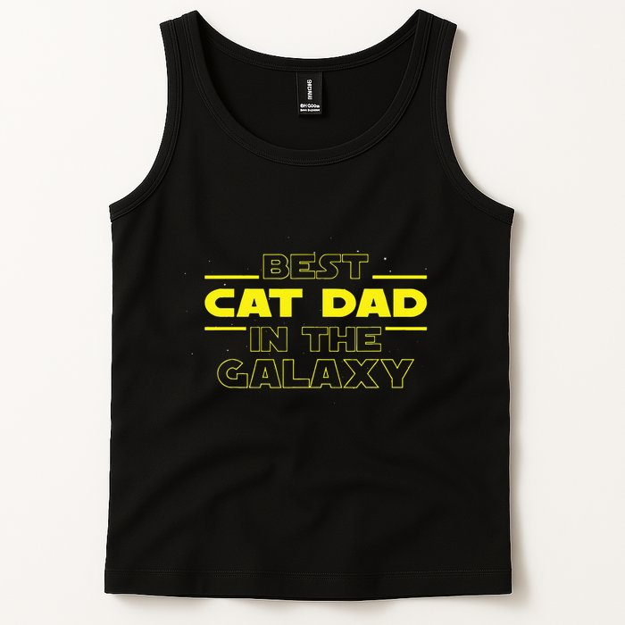 Cat Lover Gifts Best Cat Dad In The Galaxy Best Cat Dad Ever Tank Top