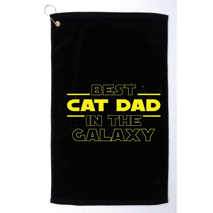 Cat Lover Gifts Best Cat Dad In The Galaxy Best Cat Dad Ever Golf Towel