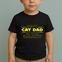 Cat Lover Gifts Best Cat Dad In The Galaxy Best Cat Dad Ever Toddler T-Shirt