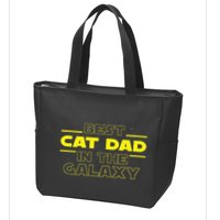 Cat Lover Gifts Best Cat Dad In The Galaxy Best Cat Dad Ever Zip Tote Bag