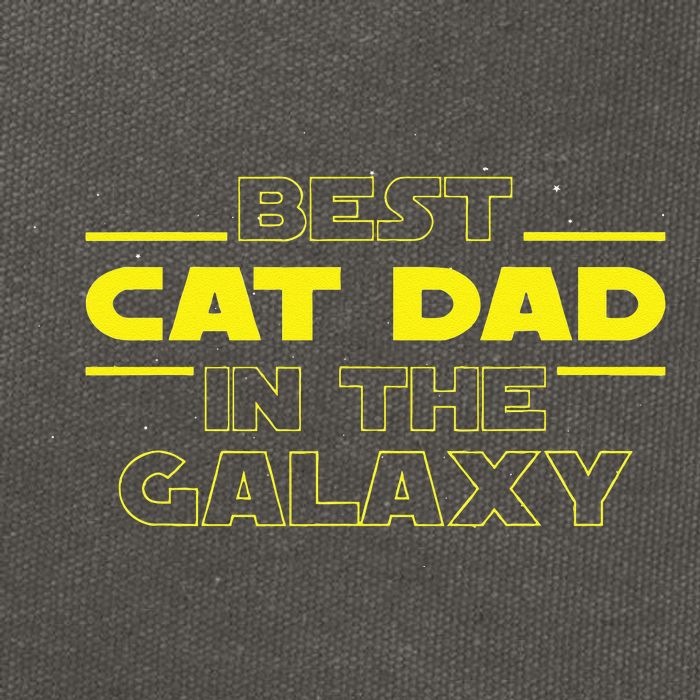 Cat Lover Gifts Best Cat Dad In The Galaxy Best Cat Dad Ever Cotton Canvas Backpack