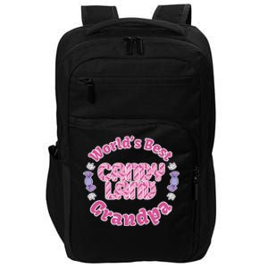 Candy Land Grandparents Day Worlds Best Grandpa Cool Gift Impact Tech Backpack