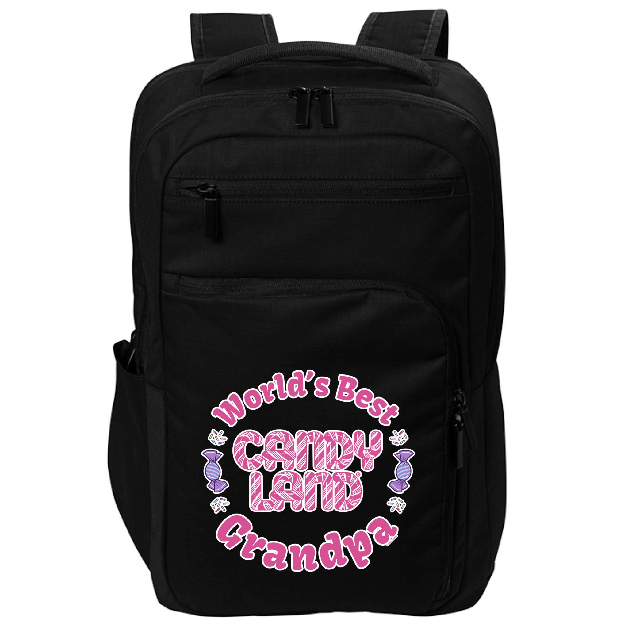 Candy Land Grandparents Day Worlds Best Grandpa Cool Gift Impact Tech Backpack