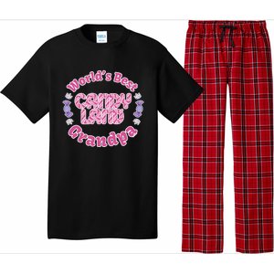 Candy Land Grandparents Day Worlds Best Grandpa Cool Gift Pajama Set