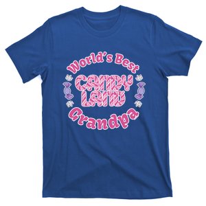 Candy Land Grandparents Day Worlds Best Grandpa Cool Gift T-Shirt