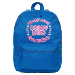 Candy Land Grandparents Day Worlds Best Grandpa Cool Gift 16 in Basic Backpack