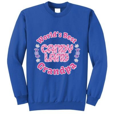Candy Land Grandparents Day Worlds Best Grandpa Cool Gift Tall Sweatshirt