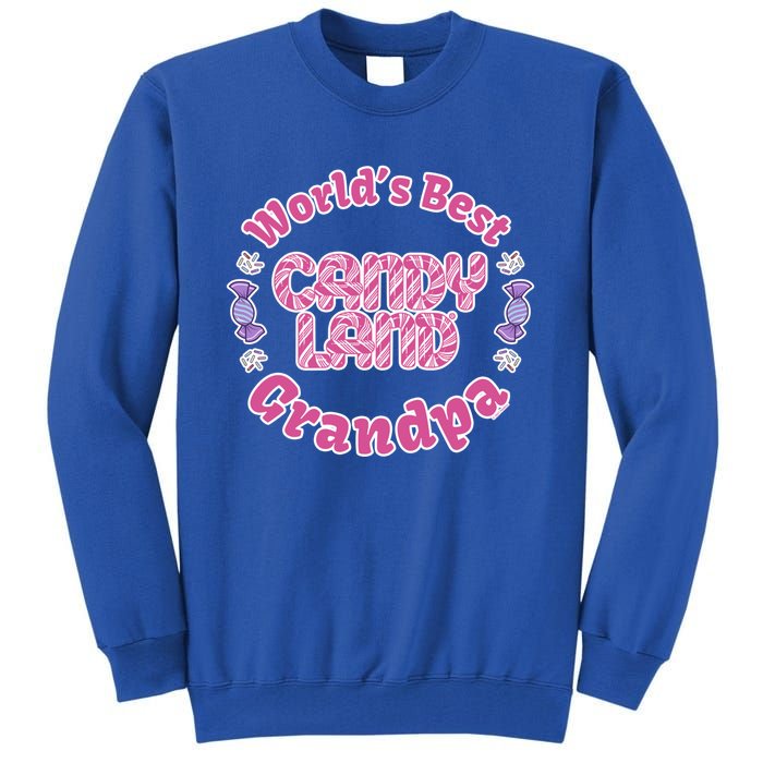 Candy Land Grandparents Day Worlds Best Grandpa Cool Gift Tall Sweatshirt