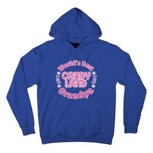 Candy Land Grandparents Day Worlds Best Grandpa Cool Gift Tall Hoodie