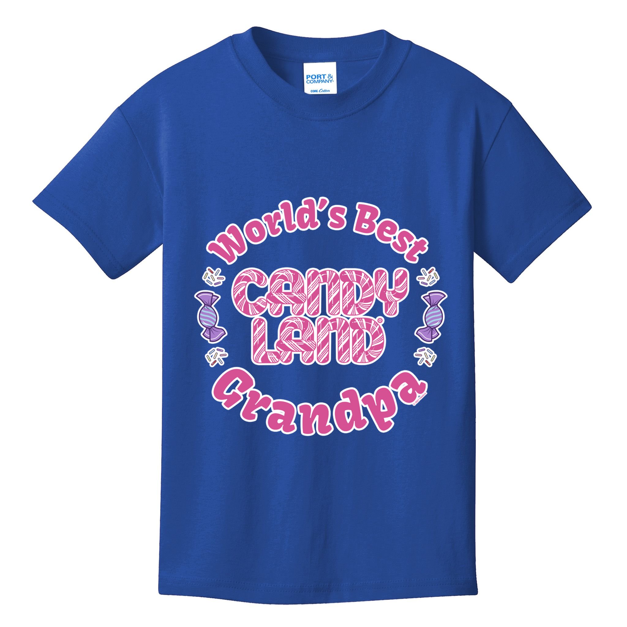 Candy Land Grandparents Day Worlds Best Grandpa Cool Gift Kids T-Shirt