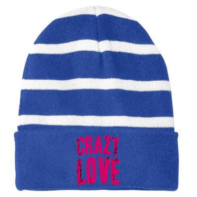 Crazy Love Gift Striped Beanie with Solid Band