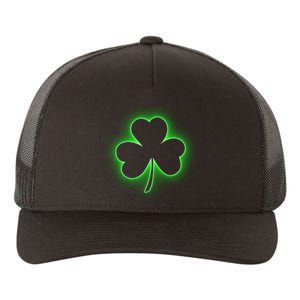 Clover Leaf Glow St Patrick's Day Yupoong Adult 5-Panel Trucker Hat