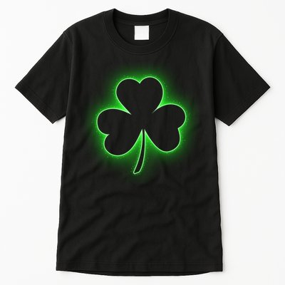 Clover Leaf Glow St Patrick's Day Tall T-Shirt
