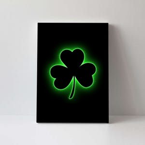 Clover Leaf Glow St Patrick's Day Canvas