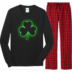 Clover Leaf Glow St Patrick's Day Long Sleeve Pajama Set