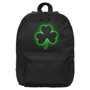 Clover Leaf Glow St Patrick's Day 16 in Basic Backpack