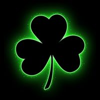 Clover Leaf Glow St Patrick's Day 16 in Basic Backpack