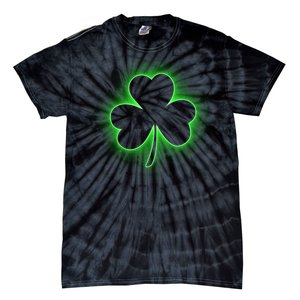 Clover Leaf Glow St Patrick's Day Tie-Dye T-Shirt