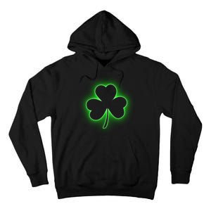 Clover Leaf Glow St Patrick's Day Tall Hoodie