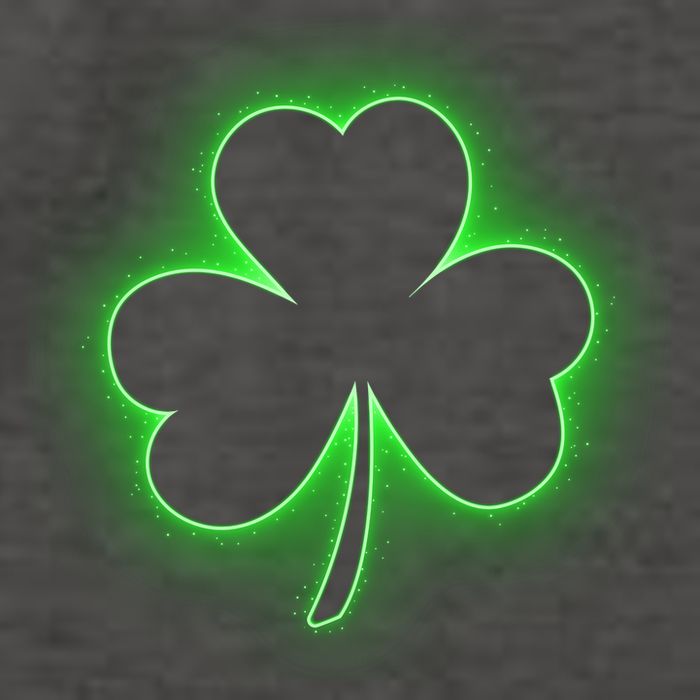 Clover Leaf Glow St Patrick's Day Vector Backpack
