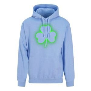 Clover Leaf Glow St Patrick's Day Unisex Surf Hoodie