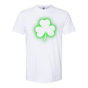 Clover Leaf Glow St Patrick's Day Softstyle CVC T-Shirt