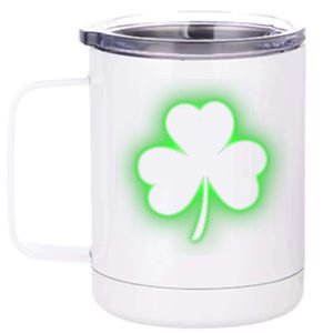 Clover Leaf Glow St Patrick's Day 12 oz Stainless Steel Tumbler Cup