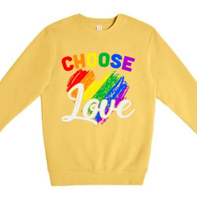 Choose Love Gift Premium Crewneck Sweatshirt