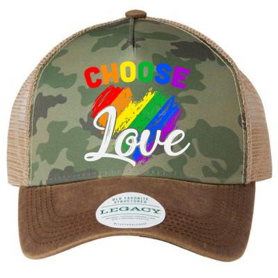 Choose Love Gift Legacy Tie Dye Trucker Hat