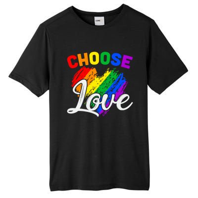 Choose Love Gift Tall Fusion ChromaSoft Performance T-Shirt