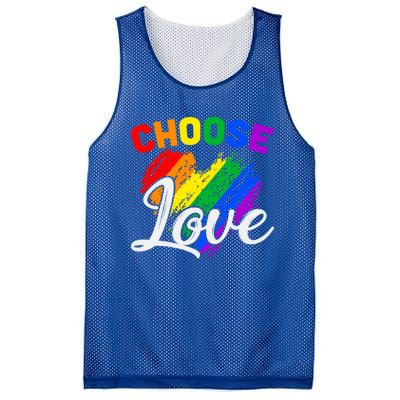 Choose Love Gift Mesh Reversible Basketball Jersey Tank