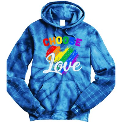 Choose Love Gift Tie Dye Hoodie