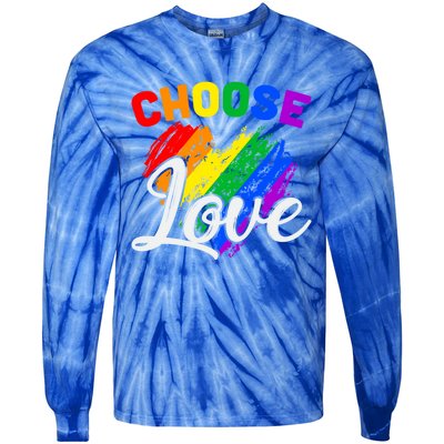 Choose Love Gift Tie-Dye Long Sleeve Shirt