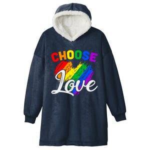 Choose Love Gift Hooded Wearable Blanket