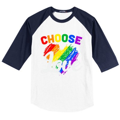 Choose Love Gift Baseball Sleeve Shirt