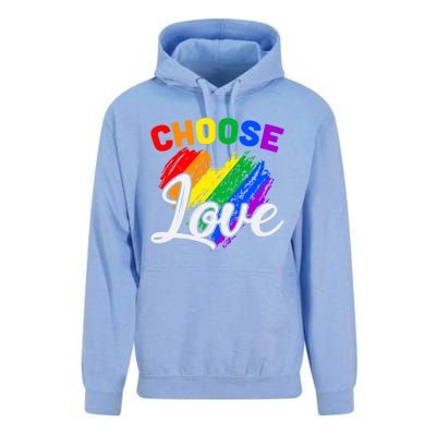 Choose Love Gift Unisex Surf Hoodie