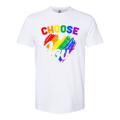 Choose Love Gift Softstyle CVC T-Shirt