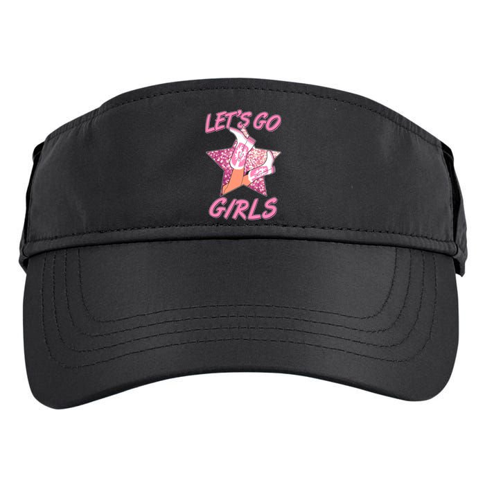 Cute Let's Go Cowgirls Adult Drive Performance Visor