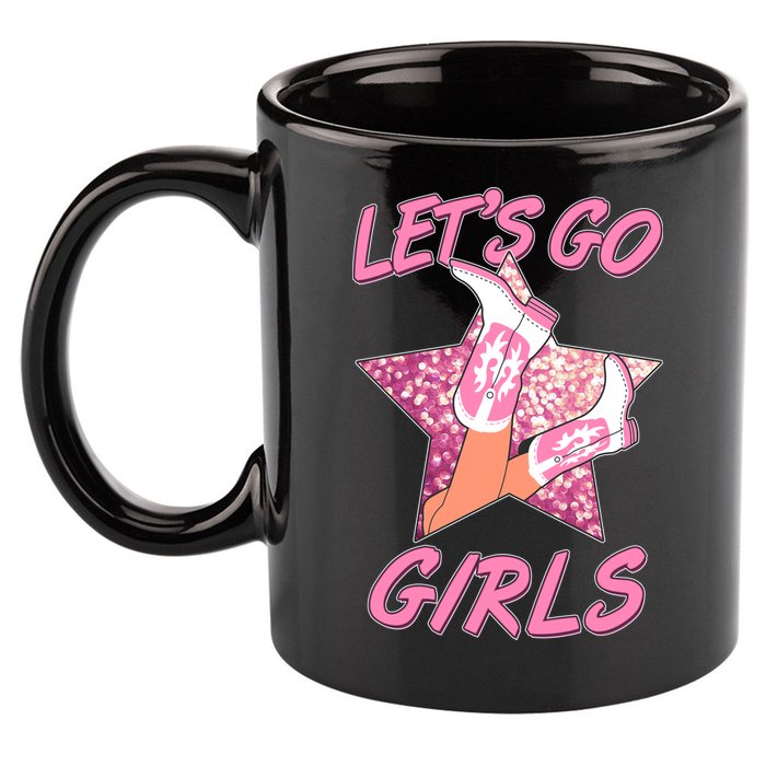 Cute Let's Go Cowgirls 11oz C Handle Ceramic Mug