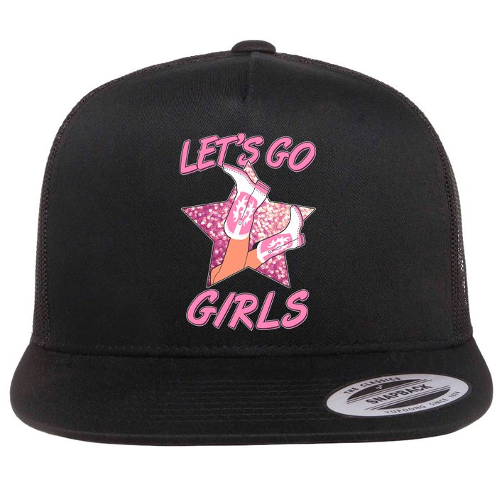 Cute Let's Go Cowgirls Flatbill Hat