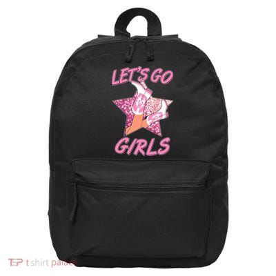 Cute Let's Go Cowgirls 16 in Basic Backpack