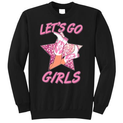 Cute Let's Go Cowgirls Tall Sweatshirt