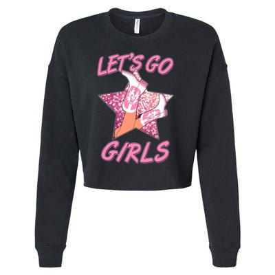 Cute Let's Go Cowgirls Cropped Pullover Crew